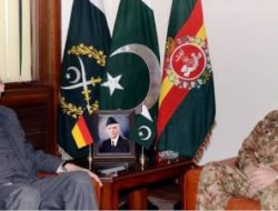 دیدار نماینده ویژه آلمان و فرمانده ارتش پاکستان
