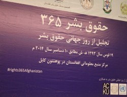 تجلیل از روز جهانی حقوق بشر در کابل