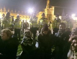 پلیس انگلیس با فعالان جنبش اشغال درگیر شد