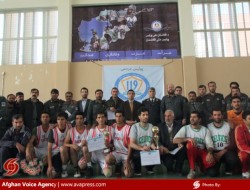 قهرمانی شاروالی کابل در مسابقات بسکتبال هماهنگی پولیس با مردم
