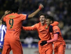 پیروزی پرگل بارسلونا مقابل دپورتیوو لاکرونیا