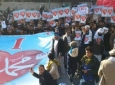تظاهرات مردم افغانستان در اعتراض به اهانت مجله فرانسوی به پیامبر اسلام(ص)  