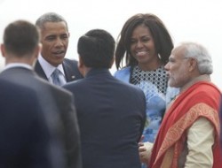 آغاز سفر اوباما به هند