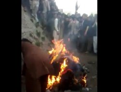 مردان خشمگین زنی را به‌اتهام آتش‌زدن قرآن در کابل به آتش کشیدند