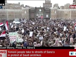 تظاهرات مسلحانه مردم یمن علیه تجاوز سعودی‌ها