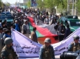 راهپیمایان در مزار شریف خواستار آزادی مسافران شدند