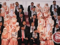 عروسی ۲۰۰ زوج غزه ای