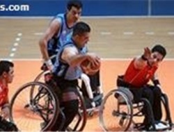 دیدار تیم‌های بسکتبال با ویلچر جانبازان مشهد و افغانستان