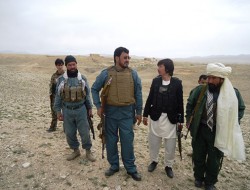 شرکت اعضای شورای ولایتی غزنی در جنگ با طالبان