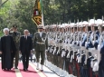 استقبال رسمی از رئیس جمهور اشرف غنی در مجموعه سعد آباد تهران  