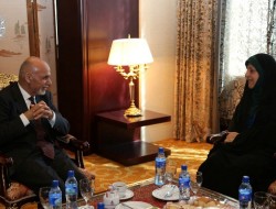 رئیس جمهور غنی با معاون رئیس جمهور ایران دیدار کرد