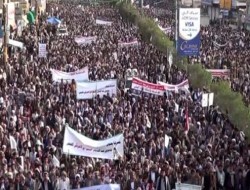 تظاهرات گسترده یمنی‌ها ضد ائتلاف عربستان