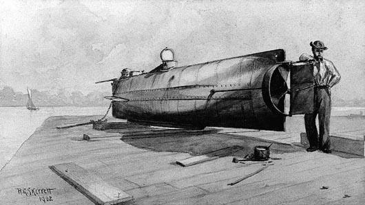 هانلی  هوراس لاوسون آمریکایی مخترع  زیردریایی ای با نام اچ. ال هانلی که در سال 1863 در دومین تلاش نا موفق برای استفاده از زیر دریایی‌اش کشته شد.