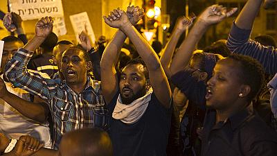 تظاهرات اتیوپی تبارهای اسراییل در اعتراض به رفتار خشونت آمیز پولیس