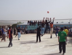 پایان مسابقات والیبال در میدان وردک