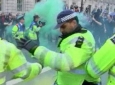 درگیری تظاهرات کنندگان با پولیس در مرکز لندن