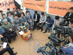 تحصن اعتراض آمیزشهروندان کابل علیه اخراج تاجران افغانستانی از امارات