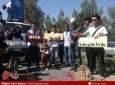 راهپیمایی فعالان مدنی به خاطر صلح در جاده مسعود  