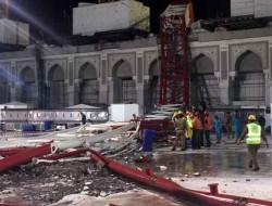 در حادثه سقوط جرثقیل در مسجد الحرام یک افغانستانی کشته و 29 نفر دیگر زخمی شدند