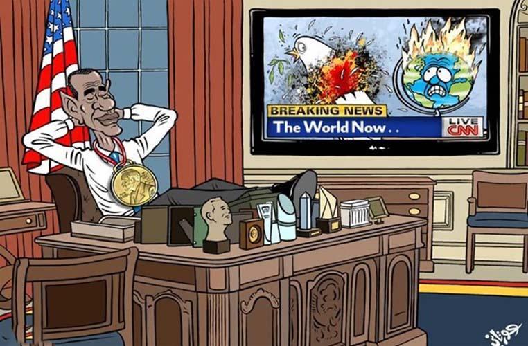 اوباما و جایزه صلح نوبل