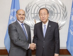 تقدیم اعتماد نامه آقای محمود صیقل به حیث نماینده دایمی افغانستان در سازمان ملل متحد