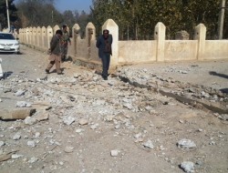 انفجار بمب در درب ورودی فرماندهی پولیس بغلان مرکزی