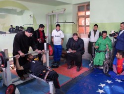 اولین دوره مسابقات پاورلفتینگ معلولین در ولایت هرات