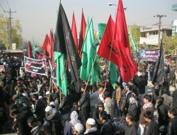 راهپیمایی بی سابقه مردم غرب کابل، در روز اربعین حسینی