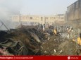 مارکیت کفش فروشی زرداد مندوی کابل یک روز پس از آتش سوزی  