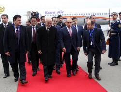 رئیس جمهور غنی وارد باکو شد
