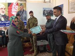 دریافت سند فراغت پنجاه تن از سربازان پولیس زن در هرات