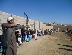برگزاری مسابقات  تیراندازی با کمان در غزنی