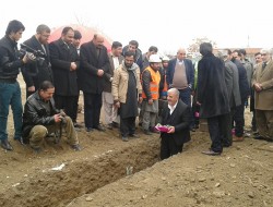 تهداب ساختمان مجموعه لابراتوارهای بخش حفاظت از نباتات در کابل گذاشته شد
