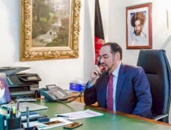 صلاح الدین ربانی وزیر امور خارجه افغانستان