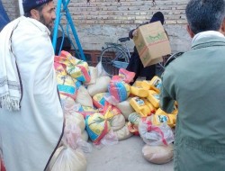 توزیع کمک به خانواده های مستمند در هرات