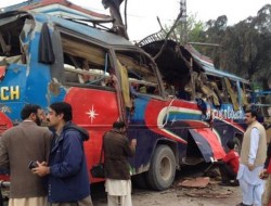 انفجار موتر حامل مقامات دولتی پاکستان