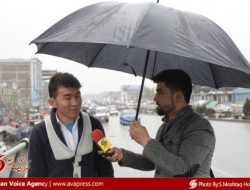 شکایت باشندگان کابل از آب گرفتگی جاده ها