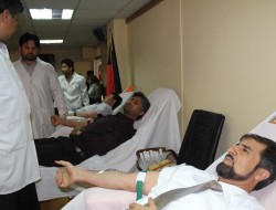 اهدای ۳۳ هزار سی‌سی خون به مجروحین حمله خونین کابل