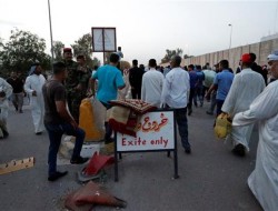 تظاهرات در منطقه سبزِ بغداد موقتاً پایان یافت