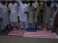 نماز غیابی بر جنازه سرکرده طالبان و تظاهرات ضد امریکایی در پاکستان