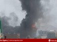 تصاویر/آتش سوزی در مارکیت تجارتی اباسین زدران در کابل  