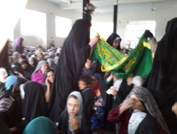 استقبال از پرچم نورانی امام رضا(ع) در مسجد مالک اشتر غرب کابل