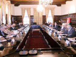 جلسۀ اتخاذ تدابیر امنیتی برای دهۀ محرم به‌ریاست رئیس‌جمهور غنی دایر شد