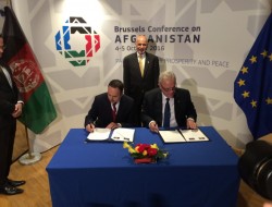 قرارداد دولت سازی میان افغانستان و اتحادیه اروپا به ارزش ۲۰۰ میلیون یورو امضا شد