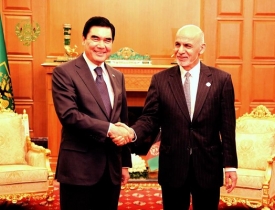تاکید روسای جمهور افغانستان و ترکمنستان بر تقویت مناسبات و همکاری ها