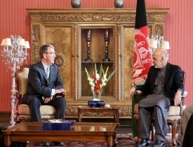 د رئیس جمهور غنی دکتنی شرحه د امریکا د دفاع وزیر سره په کابل کی