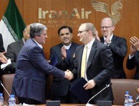امصای قرار داد بین ایران و شرکت هواپیماسازی بوئینگ