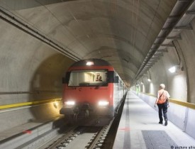 افتتاح طولانی‌ترین تونل جهان در سوئیس