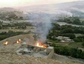 تروریستان داعش ده ها منزل مسکونی  را در ننگرهار آتش زدند