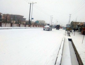 خوشحالی شهروندان غزنی از آغاز و ادامه برف باری ها
